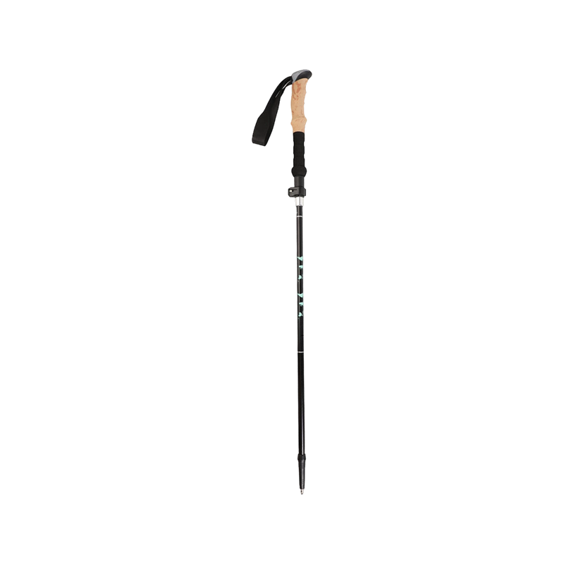 Aluminiumslegering treseksjons teleskopisk sammenleggbar utvendig låsende trekkingstang rett håndtak
