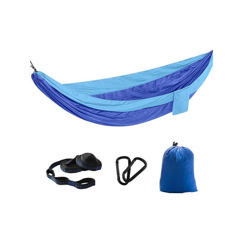 Utendørs nylon fallskjermstoff hengekøye, camping fritid swing hengekøye